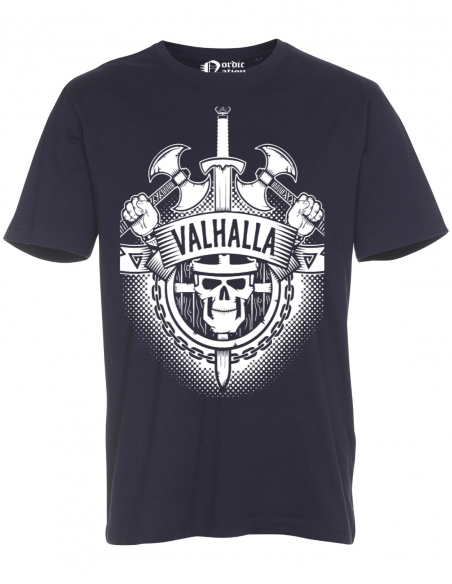 Valhalla Organic Cotton Navy T-Shirt by Nordic Worlds