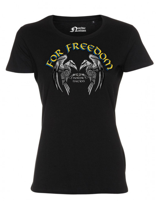 Women Support Ukraine For Freedom T-Shirt by Nordic Worlds
