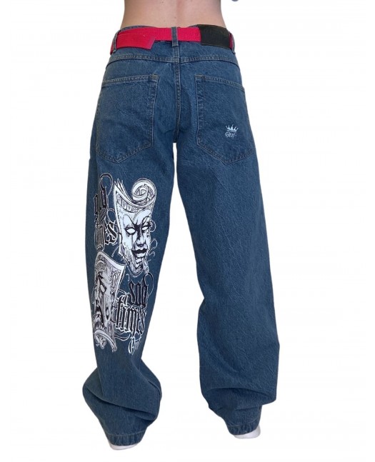 Good Times Sad Times Baggy Jeans by BSAT