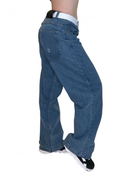 90S Baggy Blue denim Jeans by BSAT