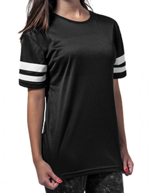 Mesh Stripe T-Shirt BlackNWhite