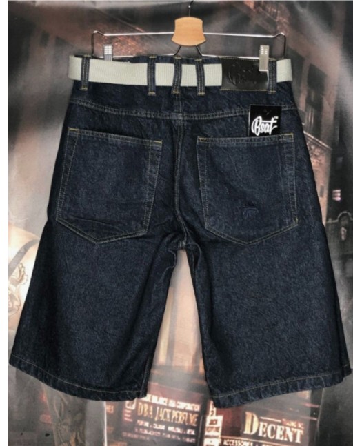 RP Crew Baggy Denim Shorts BlueNGold