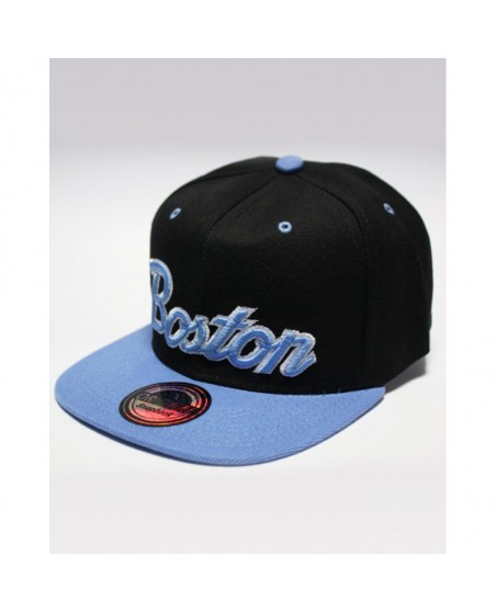 Townz Snapback Cap Boston Sky Black