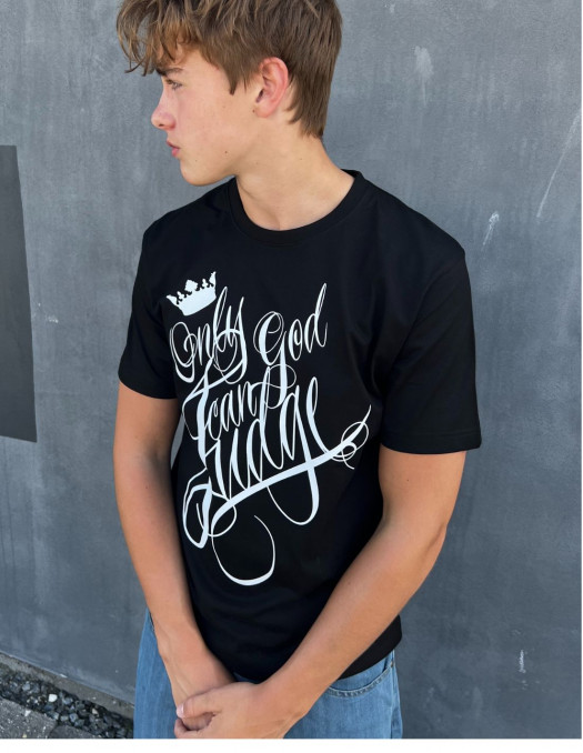 Only God Can Judge T-Shirt by BSAT Black