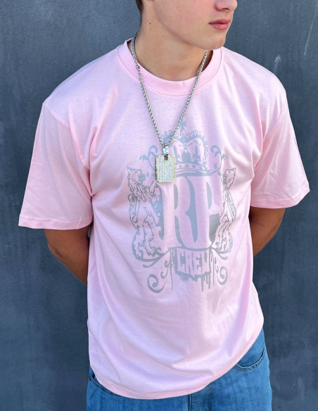 RP CREW Baggy Organic Cotton T-Shirt RoseNSilver by BSAT