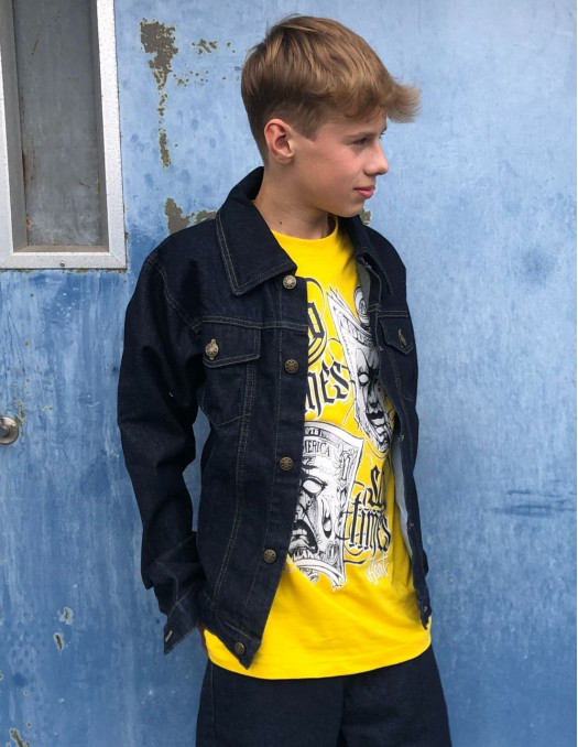 90S Denim Jacket Indigo Blue by BSAT