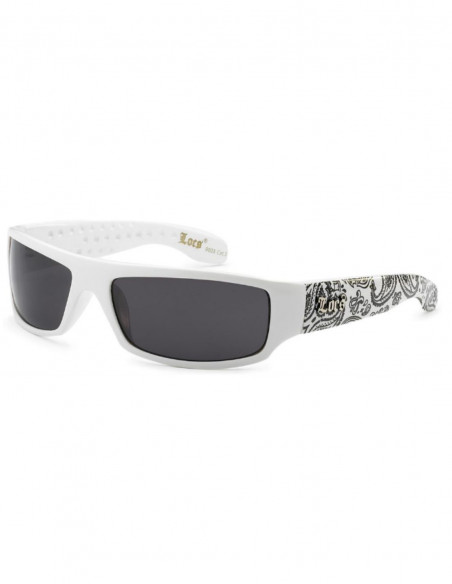 LOCS White Sunglasses Paisley