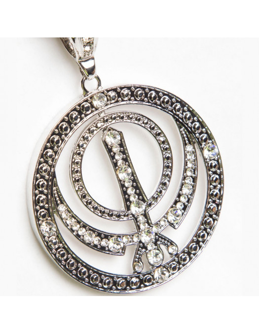 Silver Khanda Necklace