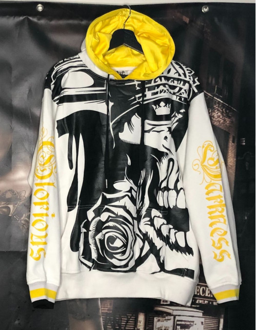 Darkness Glory Graffiti Hoodie White...