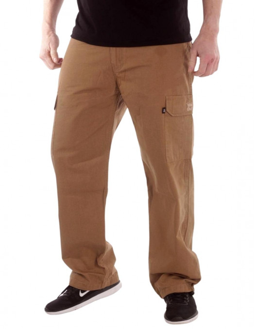 BSAT Combat Cargo Pants Dark Khaki Baggy Fit