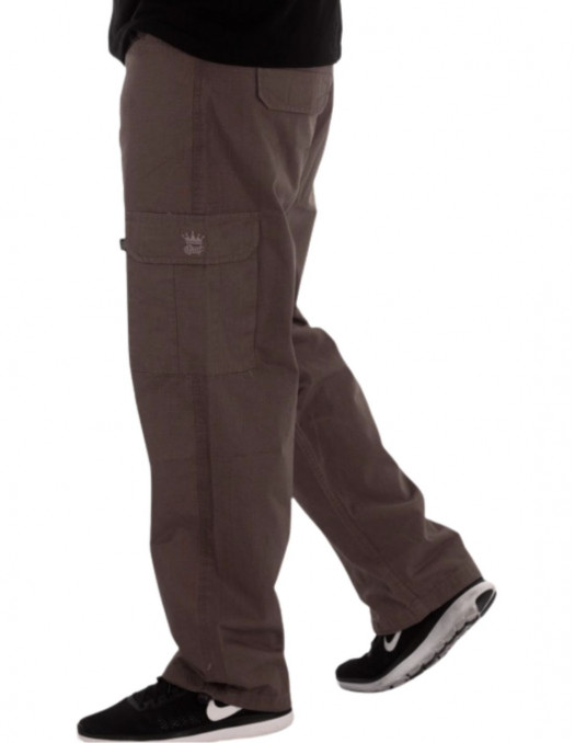 BSAT Combat Cargo Pants Dark Khaki Baggy Fit