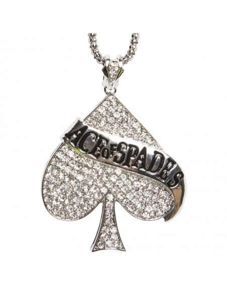 Silver Ace of Spades Necklace