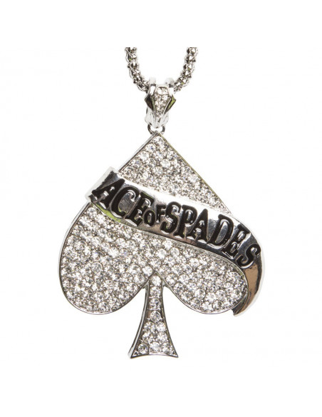 Silver Ace of Spades Pendant