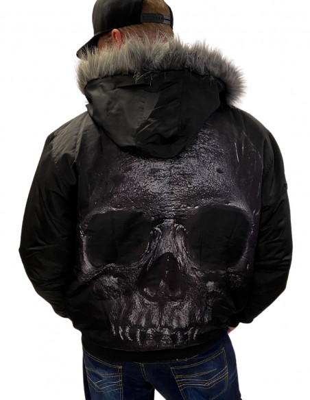 BSAT Skull Winter Jacket Black
