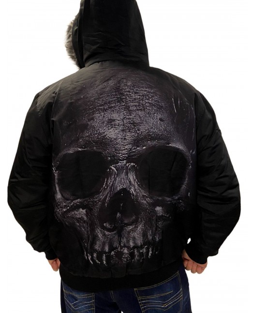 BSAT Skull Winter Jacket Black