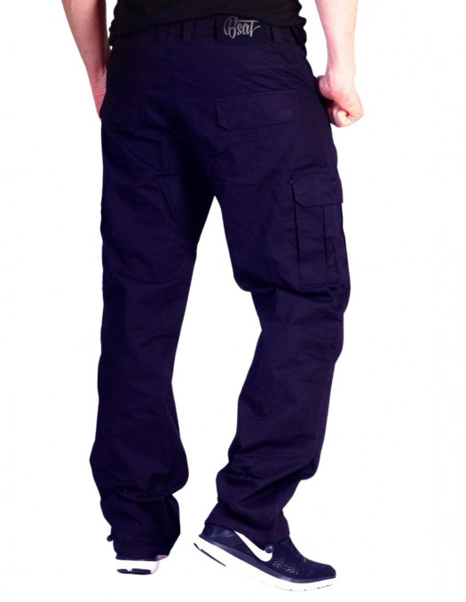 BSAT Regular Fit Combat Cargo Pants Navy