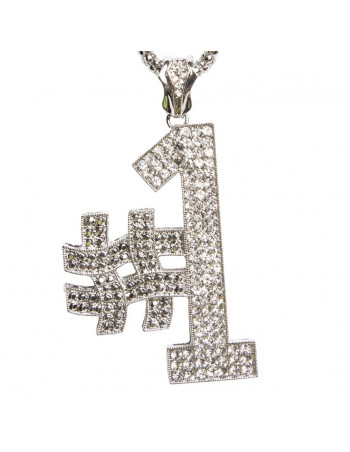 Sølv Number 1 Vedhæng