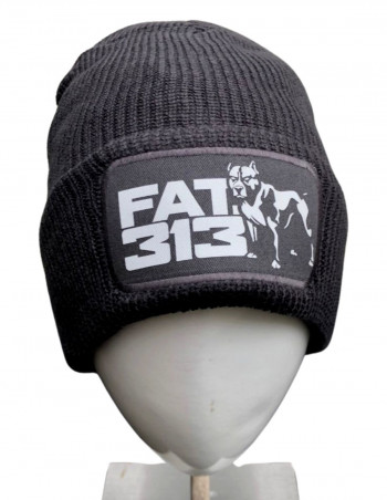 FAT313 Logo Beanie Grey