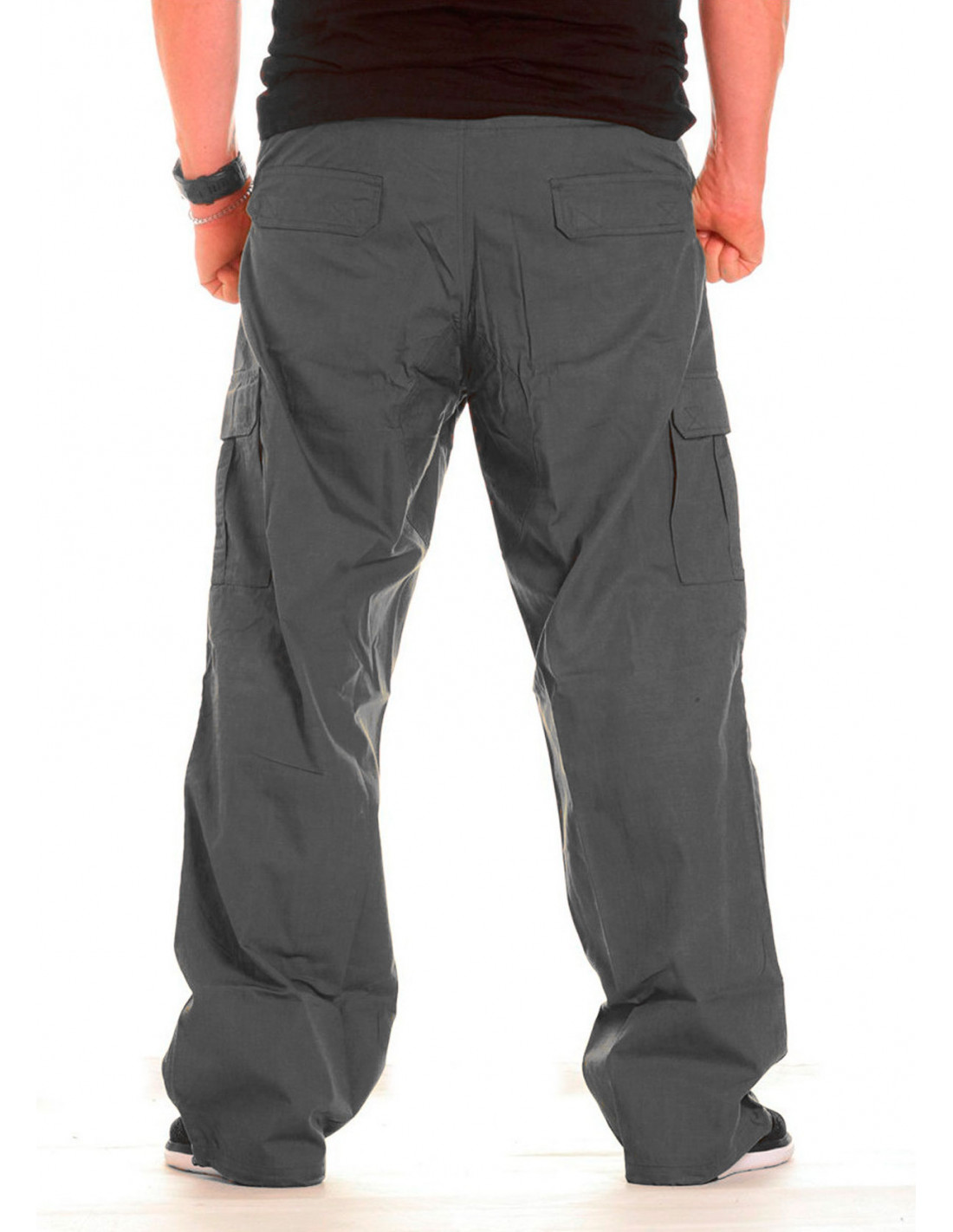 Buy HIGHLANDER Men Olive Green Slim Fit Solid Cargos - Trousers for Men  12836244 | Myntra