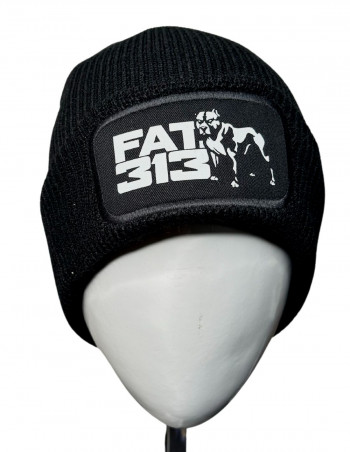 FAT313 Logo Beanie Black