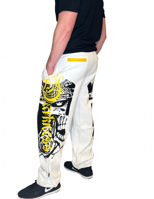 BSAT Darkness Graffiti Sweatpants White