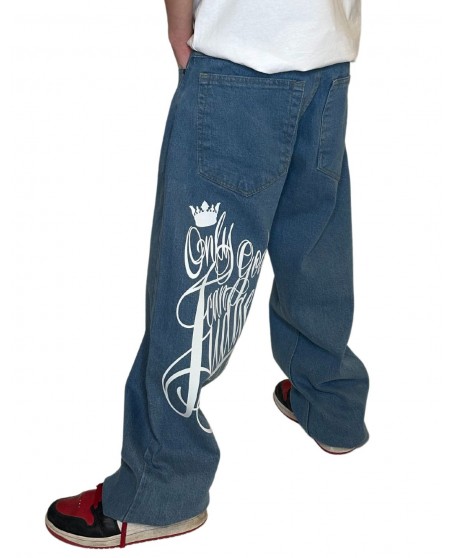 Baggy All Eyes On Me Jeans SkyBlue by BSAT