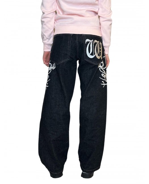 BSAT Westside Embroidered Baggy Jeans...