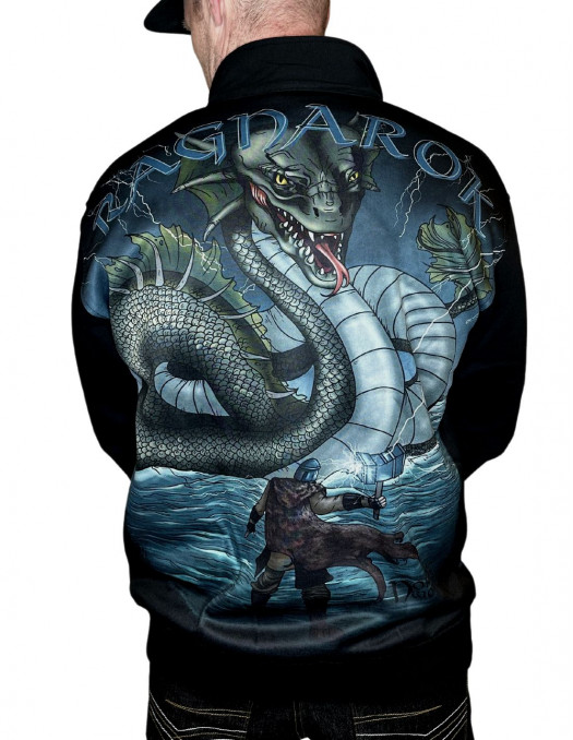 Ragnarok Midgard Zip CrewNeck by...