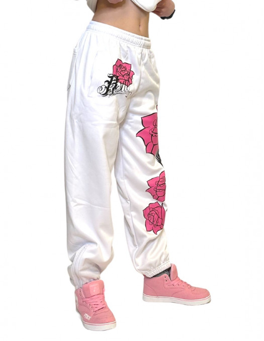 Skull Rose Sweatpants by BSAT