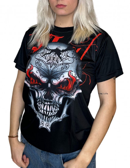 ArtScript Skull on Fire T-Shirt by BSAT