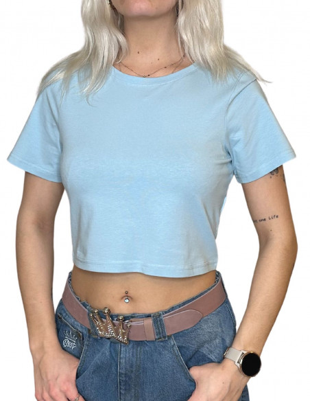 Crop Top Ocean Blue