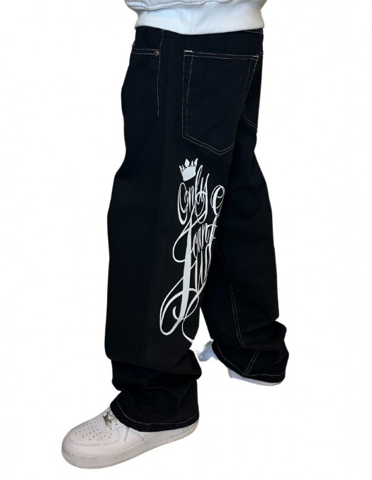 Only God Can Judge Baggy Jeans Black...