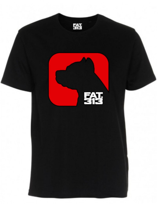 Fatcap Logo T-Shirt Black by FAT313