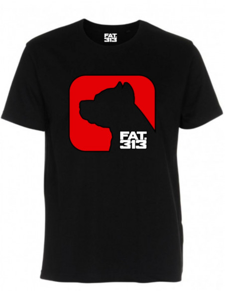 Fatcap Logo T-Shirt Black by FAT313