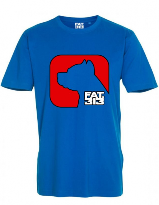 Fatcap Logo T-Shirt Sky Blue by FAT313