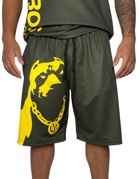 Pitbos Dog Mesh Shorts Ultimate League Green