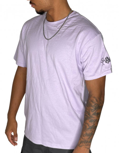 Stickman Baggy T-Shirt Light Purple by BSAT