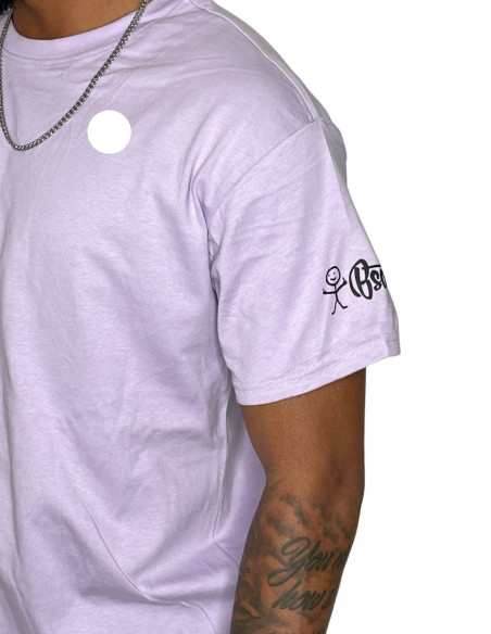 Stickman Baggy T-Shirt Light Purple by BSAT
