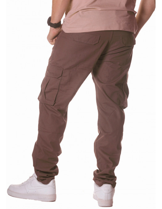 BSAT Tapered Fit Cargo Pants Brown