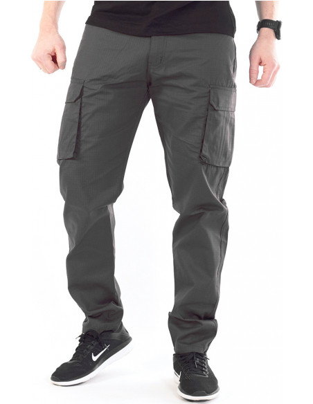 BSAT Tapered Fit Cargo Pants Grey City