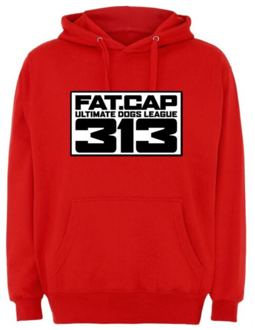 Fatcap Emblem Hoodie Red by FAT313