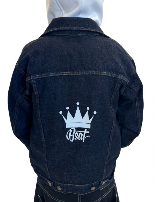 BSAT Denim Crown Logo Jacket Indigo Blue