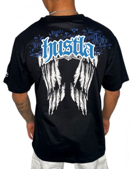 BSAT Hustla Baggy T-Shirt BlueNWhite Legendary Collection