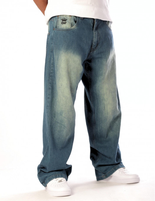 BSAT Baggy Jeans Diddy Spray Washed