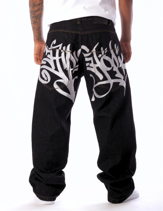 QBO Men's Hip Hop Embroidery Baggy Jeans Denim pants-30 at Amazon Men's  Clothing store