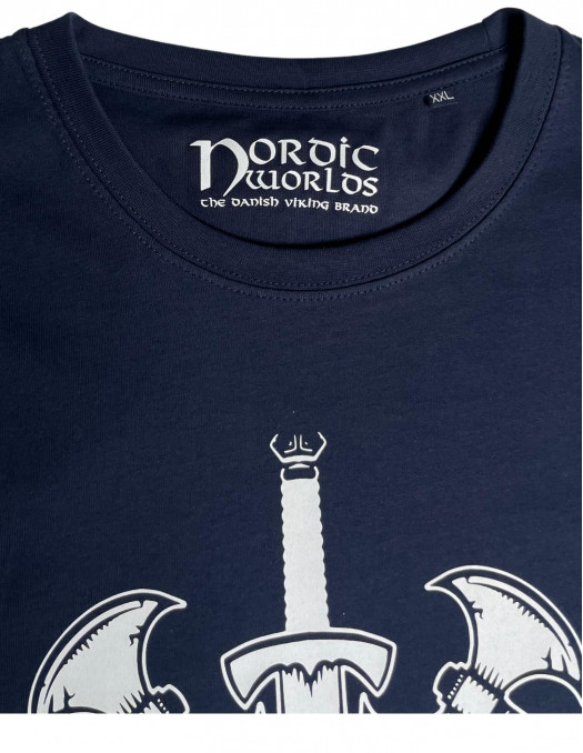 Valhalla Organic Cotton Navy T-Shirt...