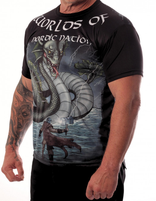Midgard Serpent T-Shirt Colored by Nordic Worlds