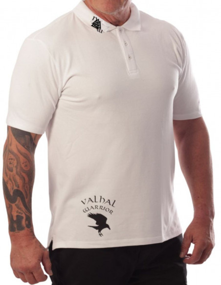 Valhal Stretch Poloshirt White by Nordic Worlds