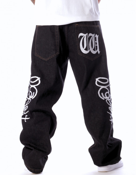 BSAT Westside Embroidered Baggy Jeans...