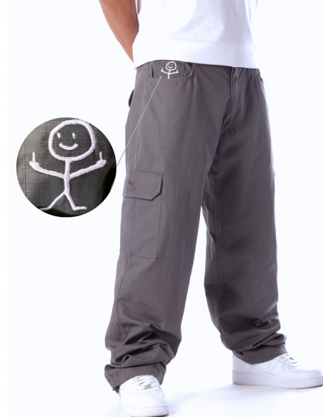 BSAT Stickman Cargo Pants The Finger Baggy Fit